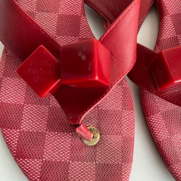 Louis Vuitton Red Dice Sandals - Picture 3 of 8